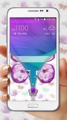 Butterfly Zipper Lock android App screenshot 0