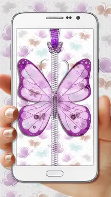 Butterfly Zipper Lock android App screenshot 2